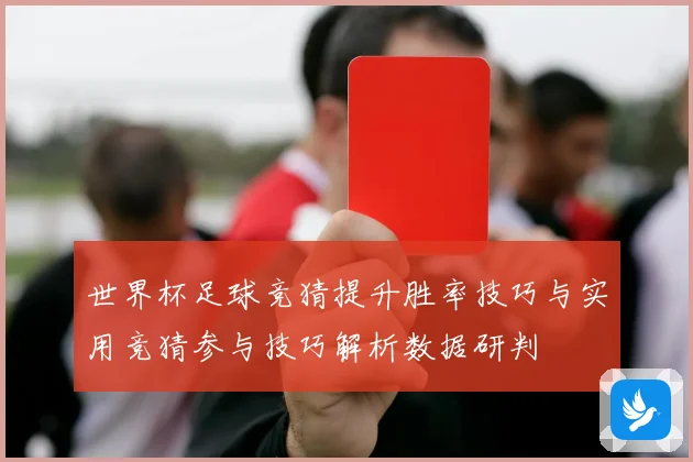 世界杯足球竞猜提升胜率技巧与实用竞猜参与技巧解析数据研判